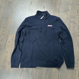 Vineyard Vines Shep shirt. 1/4 Zip Navy Blue XS